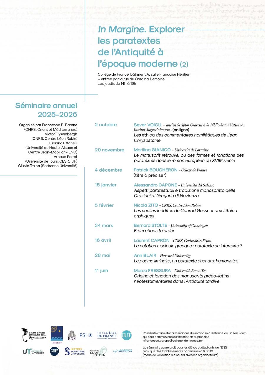 Pragramme 2025-26 séminaire Paratextes